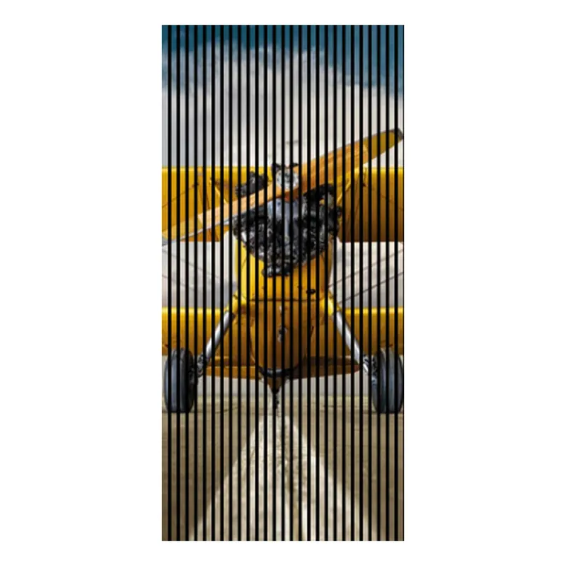 Akustikpaneele mit Digitaldruck Flieger Startbahn Wandpaneele Gelb Weiß Blau Grau in versch. Größen Markenware