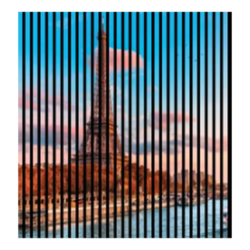 Akustikpaneele mit Digitaldruck Eiffelturm Paris Wandpaneele Blau Rosa in versch. Größen Beliebt