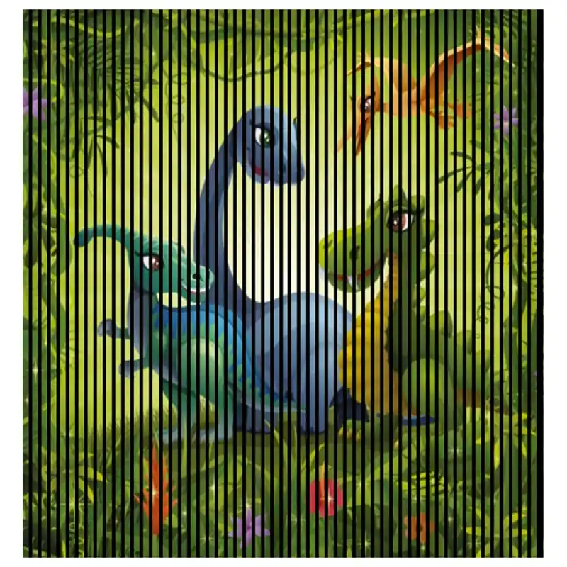 Akustikpaneele mit Digitaldruck Dinosaurier Wandpaneele Grün Blau in versch. Größen Heißes Angebot