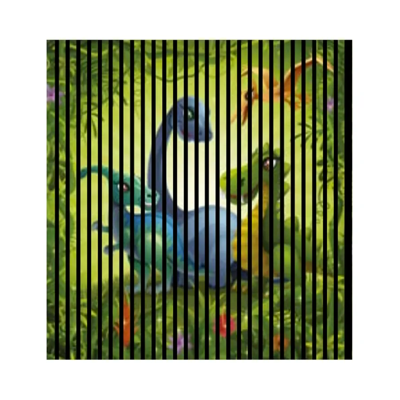Sonderaktion Akustikpaneele mit Digitaldruck Dinosaurier Wandpaneele Grün Blau in versch. Größen