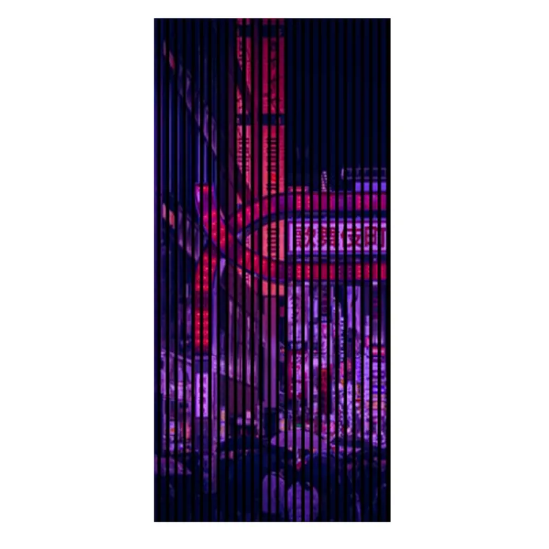 Rabatt Akustikpaneele mit Digitaldruck Cyberpunk Gaming Wandpaneele Schwarz Lila in versch. Größen