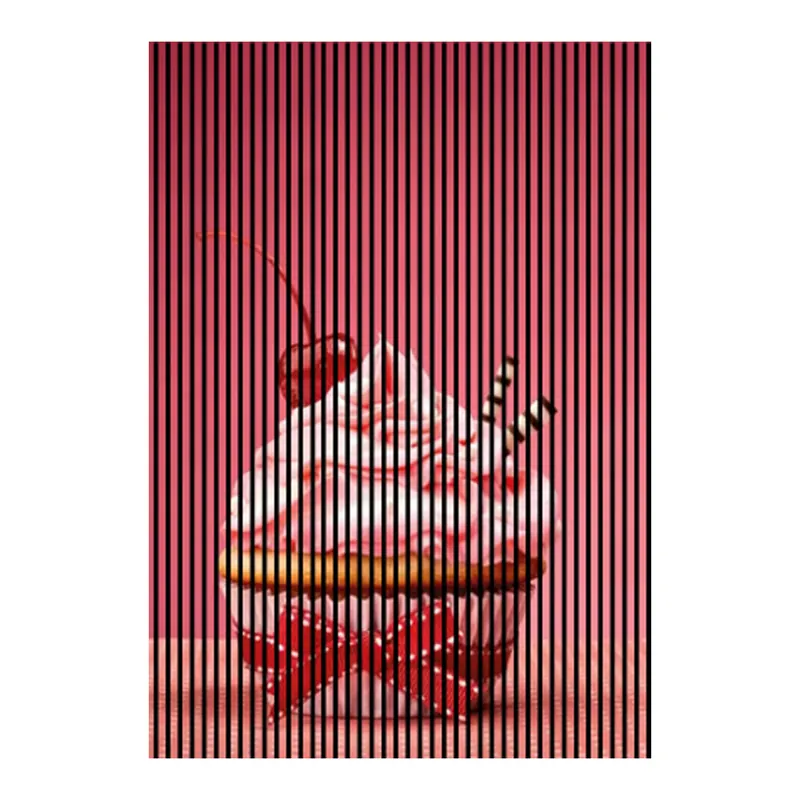Schnäppchen Akustikpaneele mit Digitaldruck Cupcake Tisch Wand Wandpaneele Pink Rot Braun in versch. Größen
