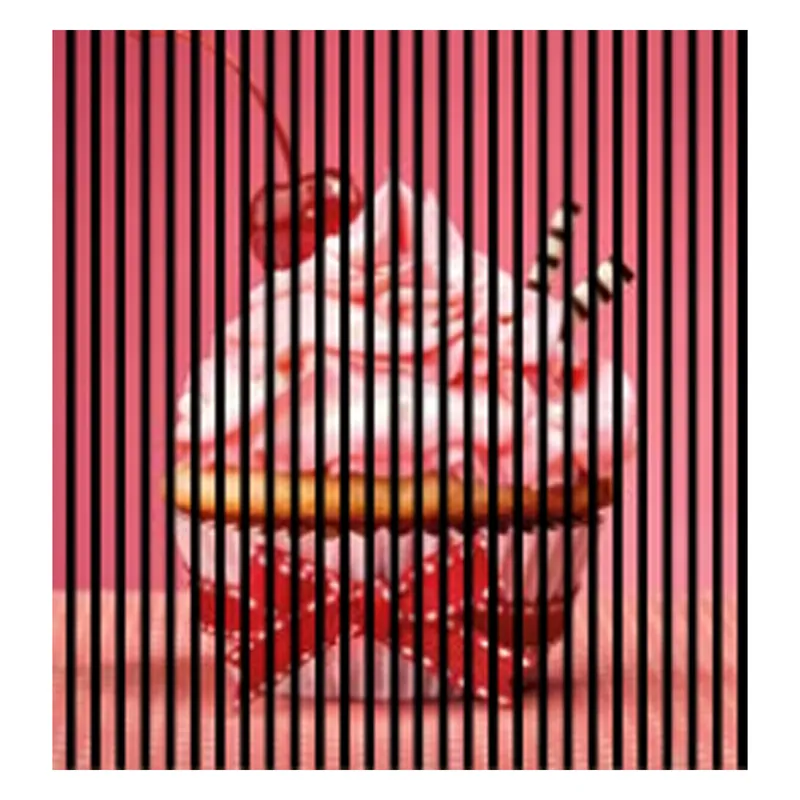 Preisreduziert Akustikpaneele mit Digitaldruck Cupcake Tisch Wand Wandpaneele Pink Rot Braun in versch. Größen
