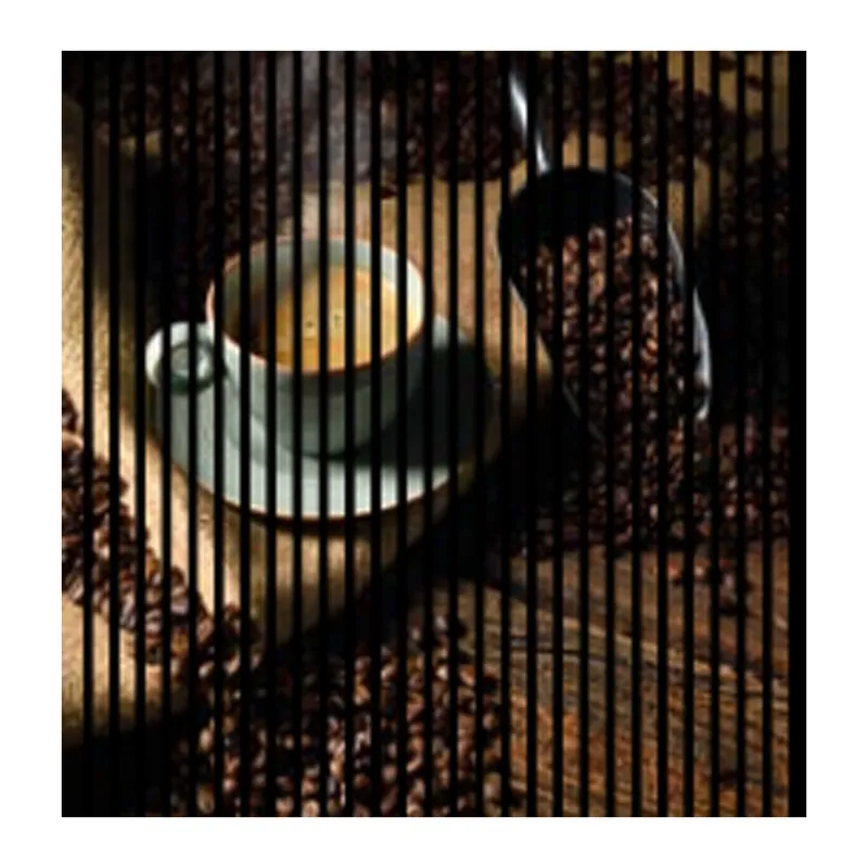 Sofort Bestellen Akustikpaneele mit Digitaldruck Kaffee Kaffeeschaufel Tisch Wandpaneele Braun Mint in versch. Größen