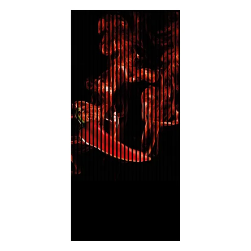 Akustikpaneele mit Digitaldruck Feuer Chilli Wandpaneele Rot Schwarz in versch. Größen Günstig