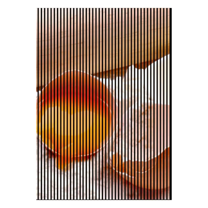 Angebot Akustikpaneele mit Digitaldruck Ei Nudelholz Mehl Wandpaneele Beige Weiß Orange in versch. Größen