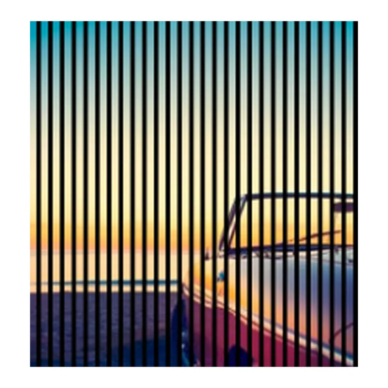 Sonderangebot Akustikpaneele mit Digitaldruck Auto Sonnenuntergang Wandpaneele Blau Gelb Rot in versch. Größen