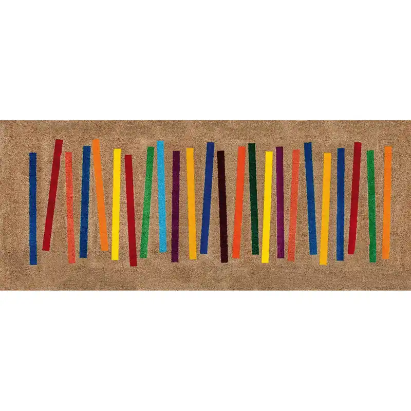Fußmatte Linienkunst 200 x 80 cm Schmutzfangmatte waschbar Floornovo Trend Design Must-Have