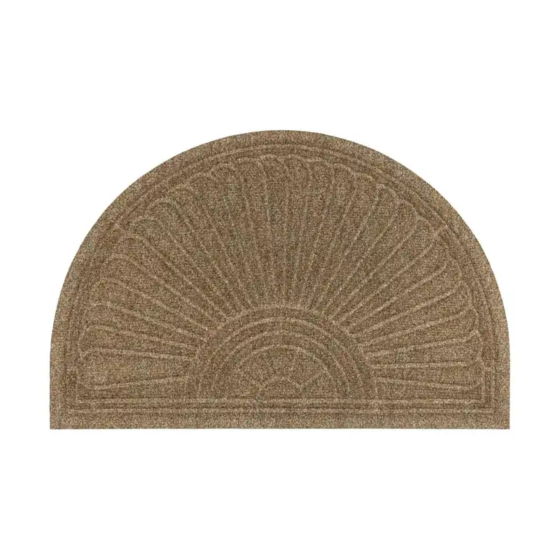 Begrenztes Angebot Fußmatte Halbkreis Sand 85 x 55 cm Schmutzfangmatte waschbar Floornovo Minimal Design