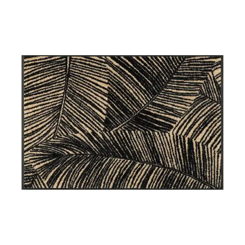 Neuheit Fußmatte Farnakzent Schmutzfangmatte waschbar verschiedene Größen Floornovo Trend Design