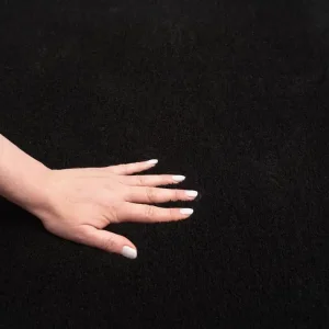 Bestpreis Indoor Teppich Schwarz versch. Größen - rund für alle Innenräume - FLOORNOVO
