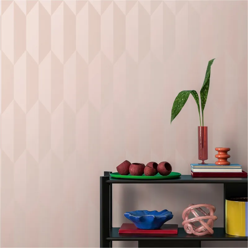 Vliestapete 790862 Rosa 3D geometrisch CosmoLiving by Cosmopolitan A.S. Creation Sale