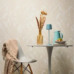 Expressversand Vliestapete 790642 Beige Palmenblätter Dschungel CosmoLiving by Cosmopolitan A.S. Creation