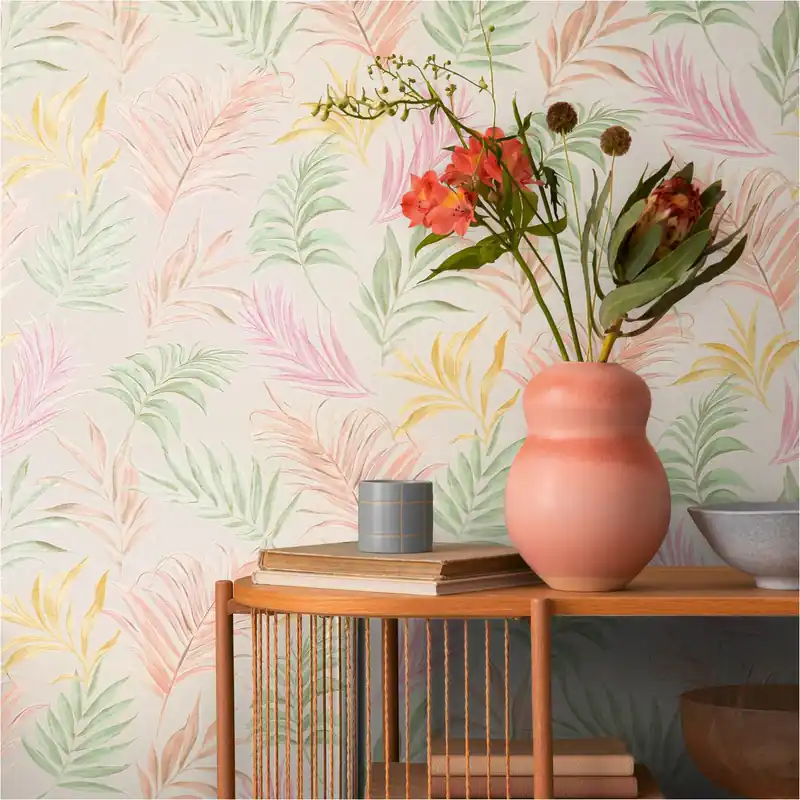 Vliestapete 791083 Bunt Dschungel Palmenblätter CosmoLiving by Cosmopolitan A.S. Creation Super-Preis