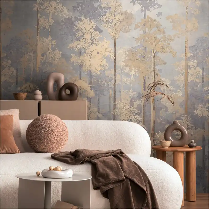 Fototapete 791447 Beige Wald Bäume CosmoLiving by Cosmopolitan A.S. Creation Knallerangebot
