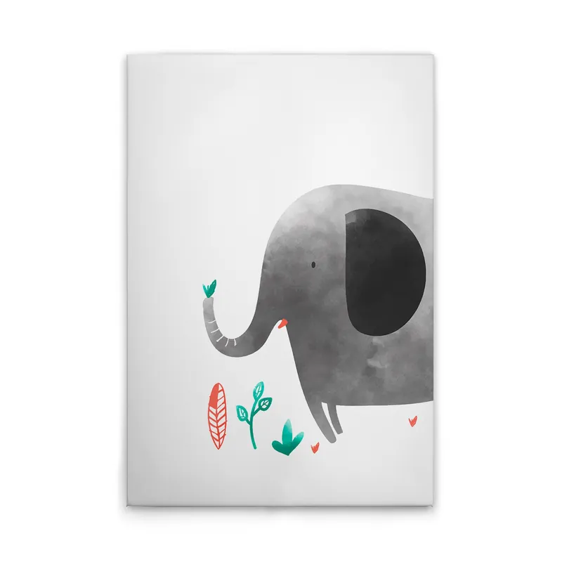 Aktuell Tadessi Leinwandbild Kinderzimmer Aquarell Elefant - 40 x 60 cm - M1-No.51414 - Keilrahmen Wandbild