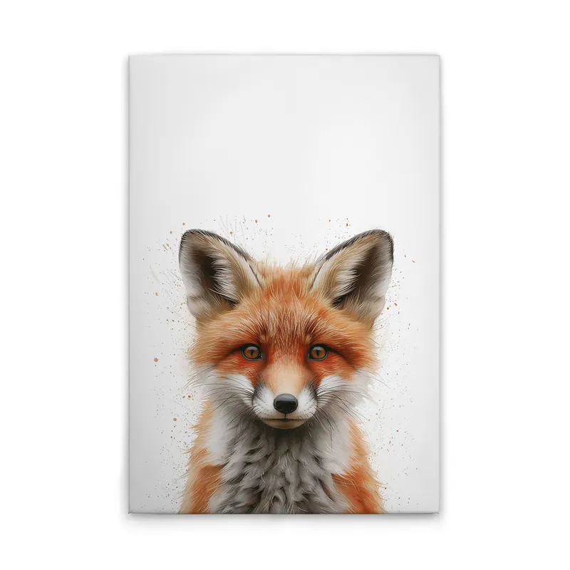 Heißes Angebot Tadessi Leinwandbild Baby Fuchs Kinderzimmer - 40 x 50 cm - M1-No.51880 - Keilrahmen in Weiß Braun