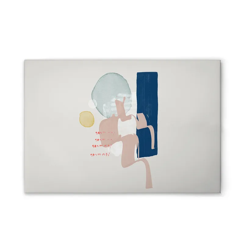 Zertifiziert Tadessi Leinwandbild Abstrakte Kunst - 60 x 40 cm - M1-No.51202 - Keilrahmen in Bunt Weiß