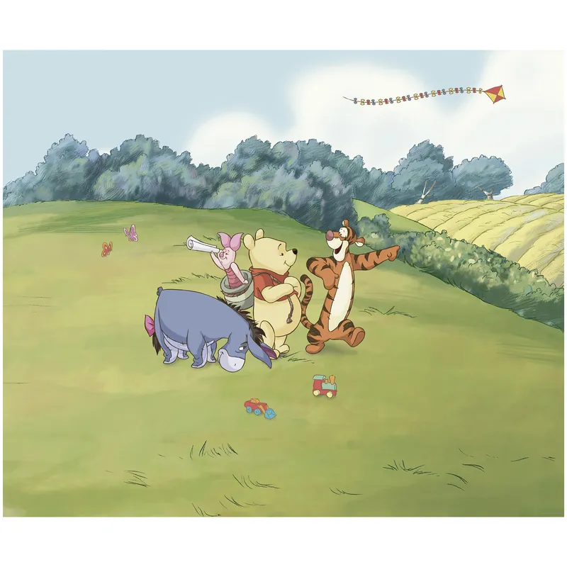 Zertifiziert Komar Fototapete - Disney Winnie the Pooh Adventure - 250 x 300 cm - Vlies - Kinderzimmer