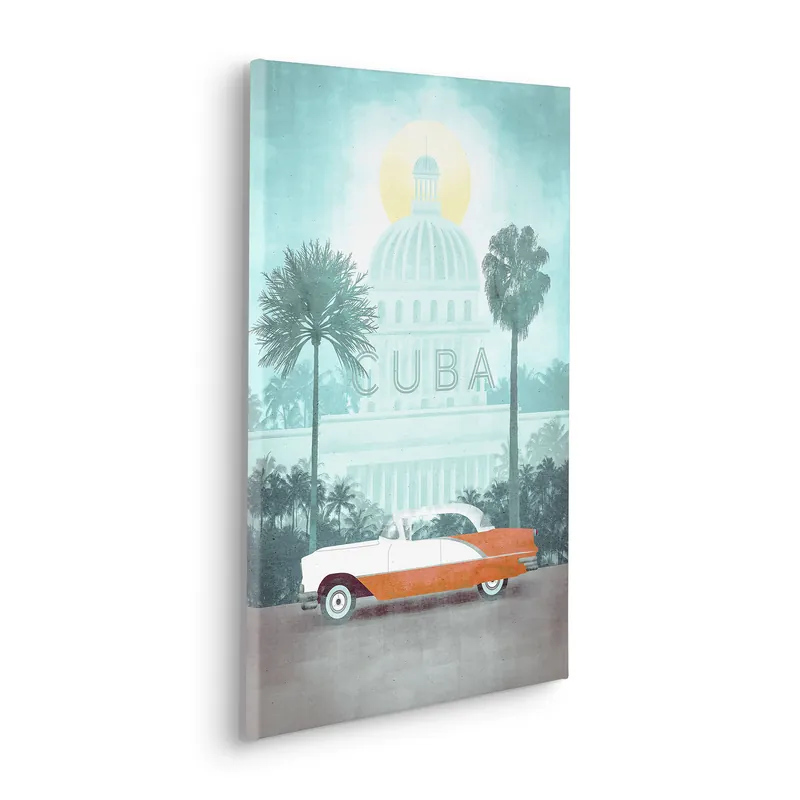 Jetzt Bestellen Komar Leinwandbild Vintage Travel Cuba - 60 x 40 cm - Keilrahmenbild - Vintage & Retro