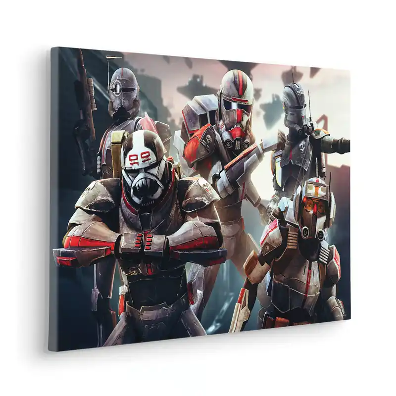 Komar Leinwandbild Star Wars Bad Batch Ready to Fight - 40 x 60 cm - Keilrahmenbild Markenware
