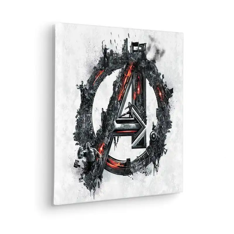 Aktuell Komar Leinwandbild Avengers Big A Logo - 40 x 40 cm - Keilrahmenbild