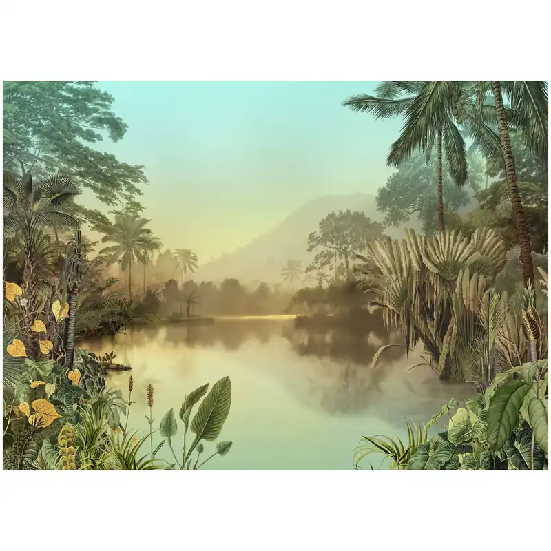 Komar Fototapete - Lac Tropical - 250 x 350 cm - Vlies Digitaldruck - Rustikal Beliebt