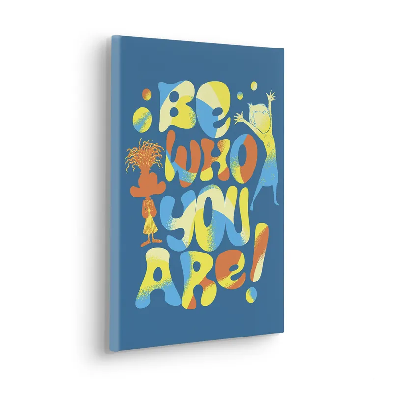 Komar Leinwandbild Disney & Pixar Inside Out Be Who You Are - 40 x 30 cm - Keilrahmenbild Mega-Angebot