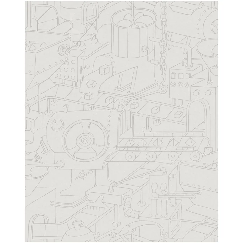 Preiswert Komar Fototapete - Doodle Factory - 250 x 200 cm - Digitaldruck - Kinderzimmer