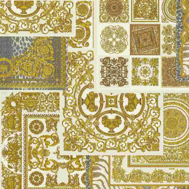Design Tapete Versace 4 | No. 10181 | Vliestapete Barockoptik | 0.70 m x 10.05 m | Gold Direkt Vom Hersteller