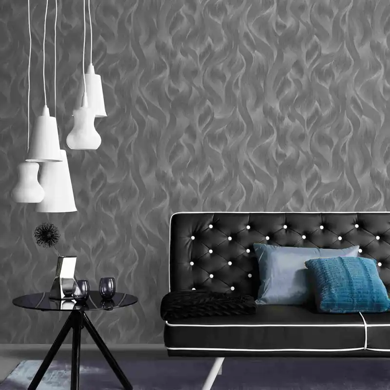 Markenprodukt Erismann Elle | 1015147 | Vliestapete Streifenoptik | 0.53 m x 10.05 m | Grau