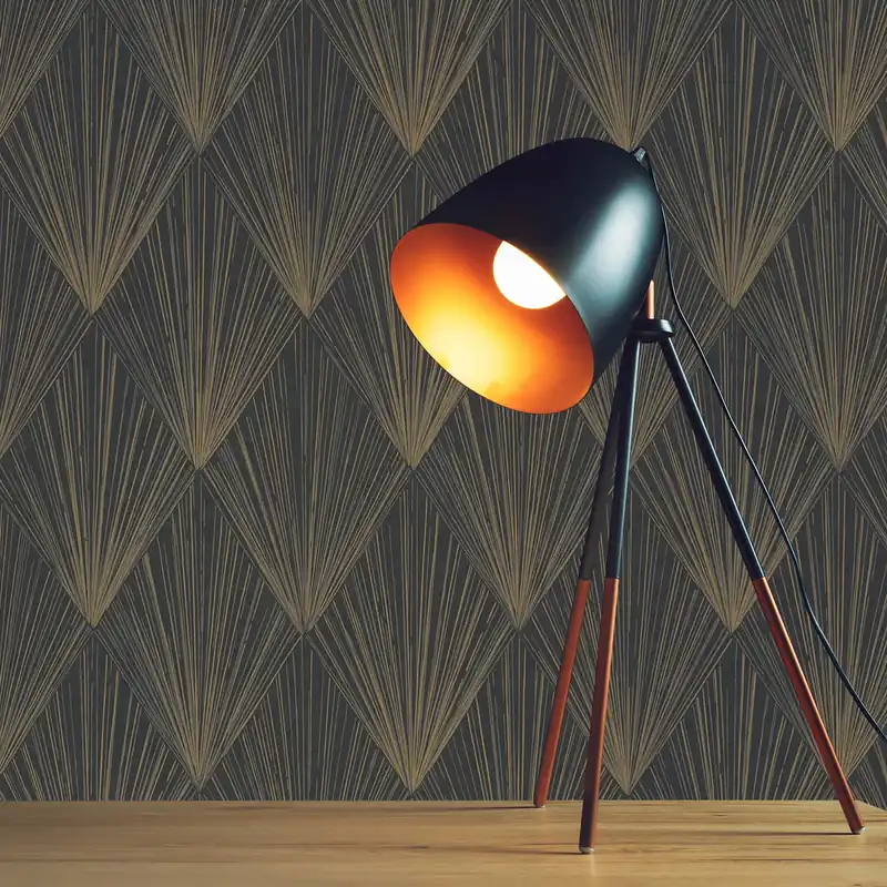 Tapete Grafik Tino M1-No.621 Vliestapete Schwarz Gold Geometrische Tapete Sofort Bestellen