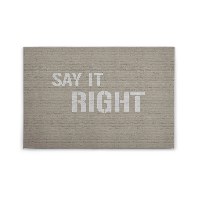 Tadessi Leinwandbild Sprüche Motivation - 60 x 90 cm - M1-No.50170 - Keilrahmen in Beige Grau Abverkauf
