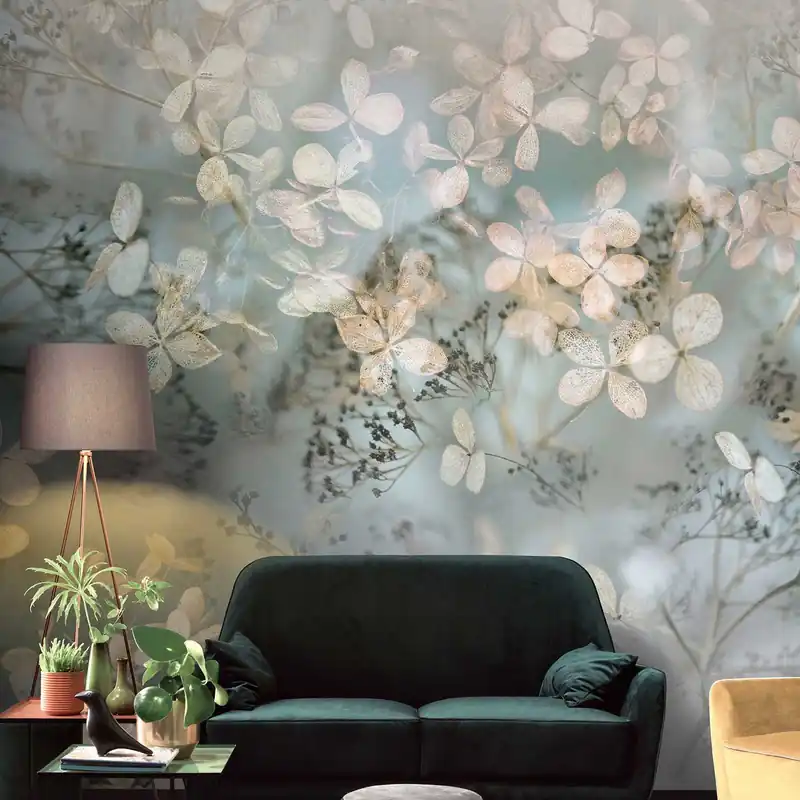 Geprüft Fototapete Blumen Pflanzen M2-No.0508 | Digitaldruck | Beige | Holunderblüten | Blüten | Floral