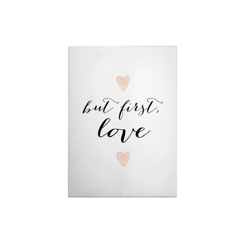 Expressversand Tadessi Leinwandbild Zitate und Sprüche - 70 x 50 cm - M1-No.50387 - Keilrahmen in Weiß Schwarz