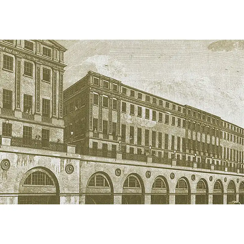 Tadessi Fototapete Architektur M1-No.60007 Digitaldruck Tapete Grün Weiß - Gebäude Sepia Letzte Chance