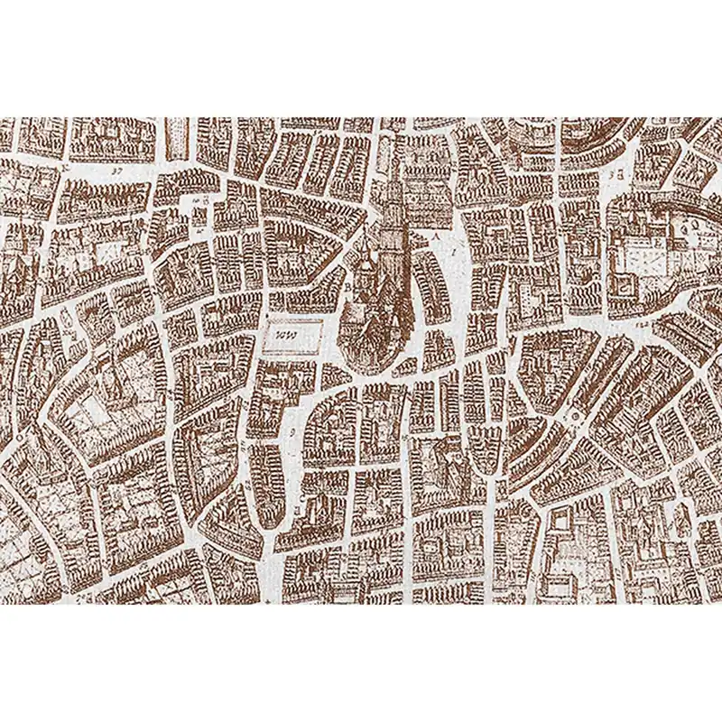 Tadessi Fototapete Stadt M1-No.60011 Digitaldruck Tapete Braun Weiß - Sepia Stadtplan Angebot