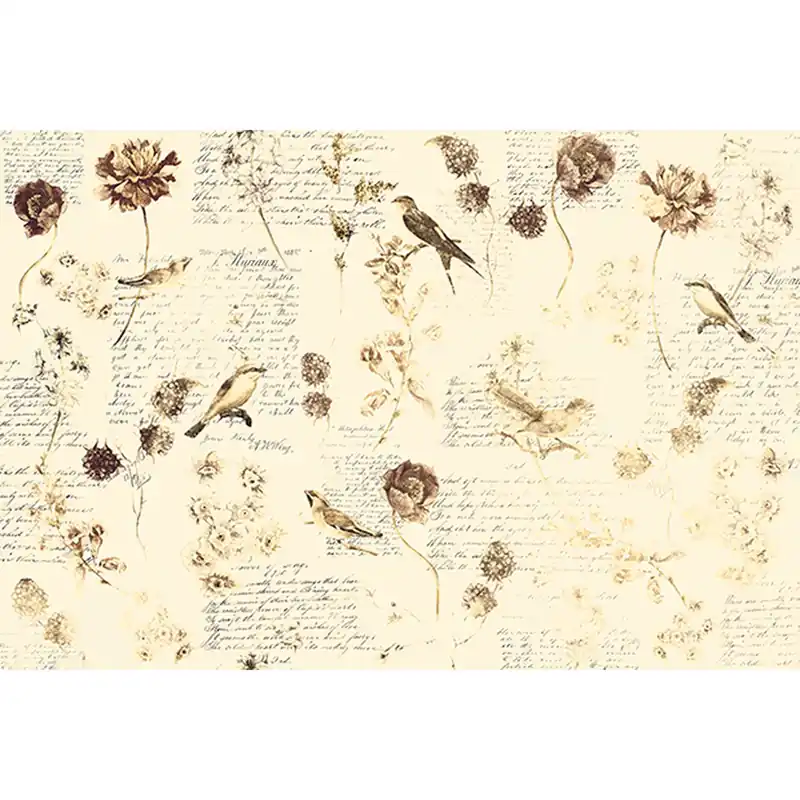 Sonderangebot Tadessi Fototapete Tiere M1-No.60032 Digitaldruck Tapete Creme Braun - Vögel Natur