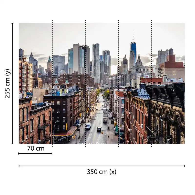 Tadessi Fototapete Stadt M1-No.60466 Digitaldruck Tapete Braun Grau - New York Sonderaktion
