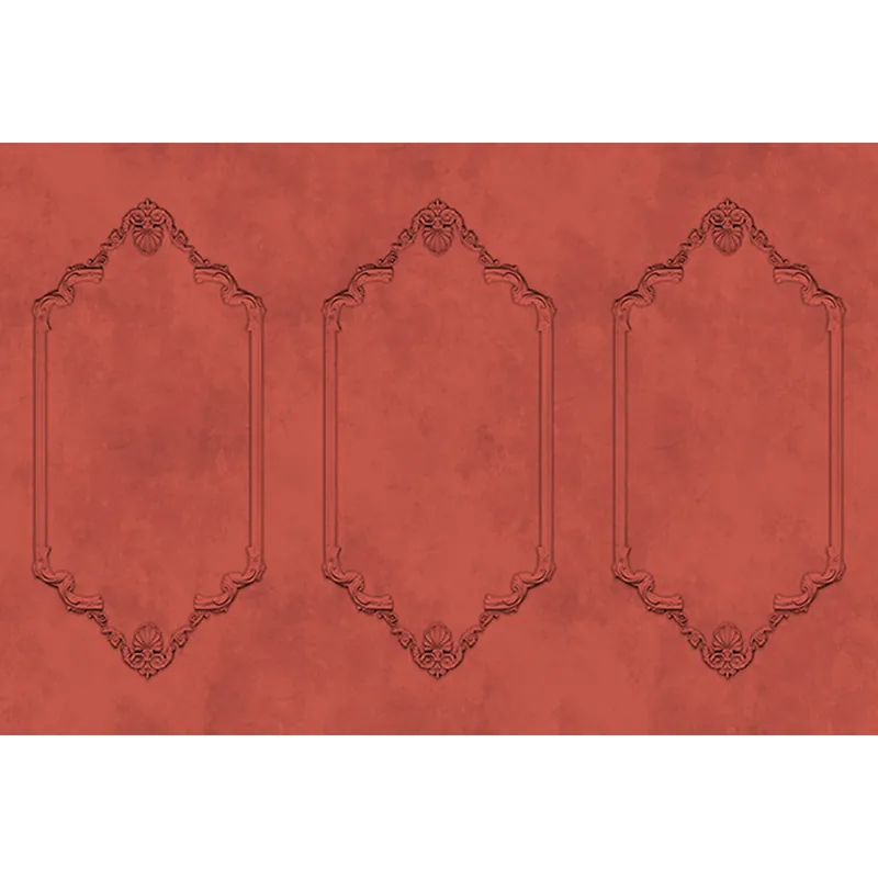 Heißes Angebot Tadessi Fototapete Barock M1-No.60581 Digitaldruck Tapete Orange Schwarz - Stuck Tapete
