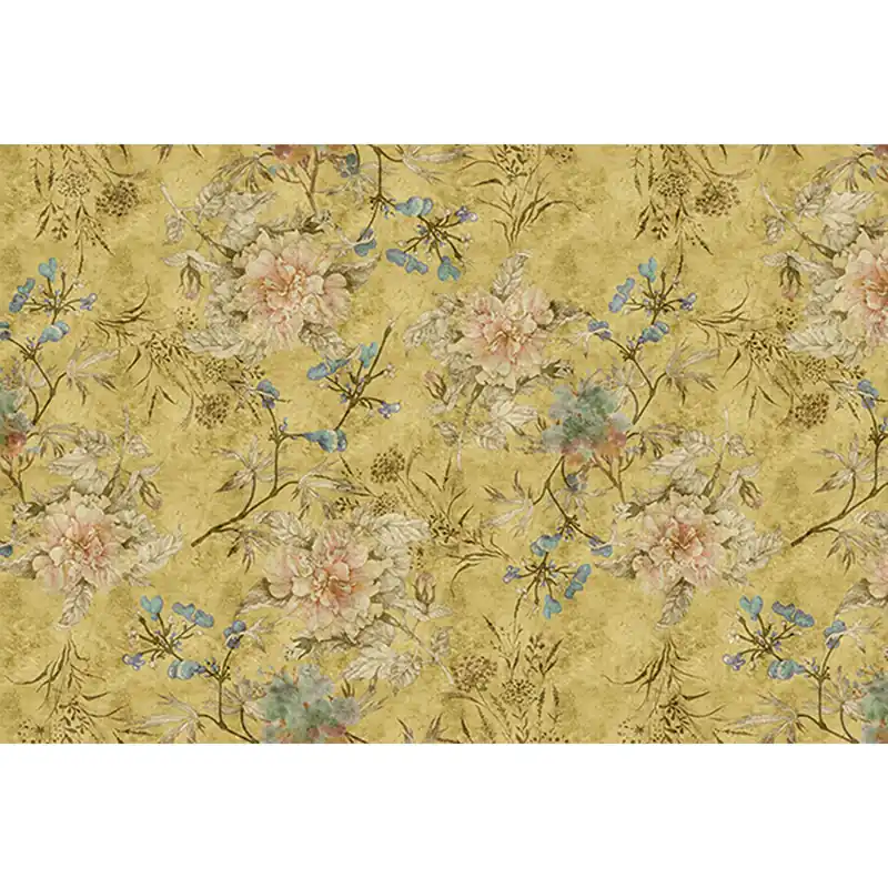 Rabatt Tadessi Fototapete Blumen M1-No.60948 Digitaldruck Tapete Gelb Blau - Floral
