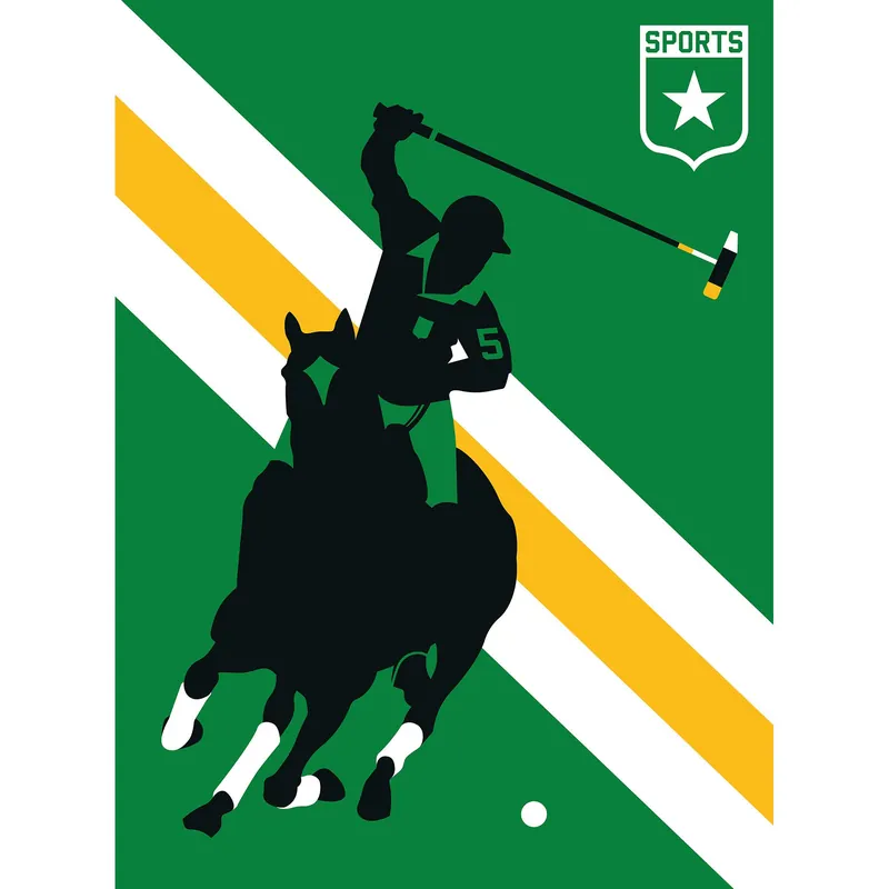 Nur Heute Tadessi Fototapete Modern M1-No.61111 Digitaldruck Tapete Grün Gelb - Polo Retro