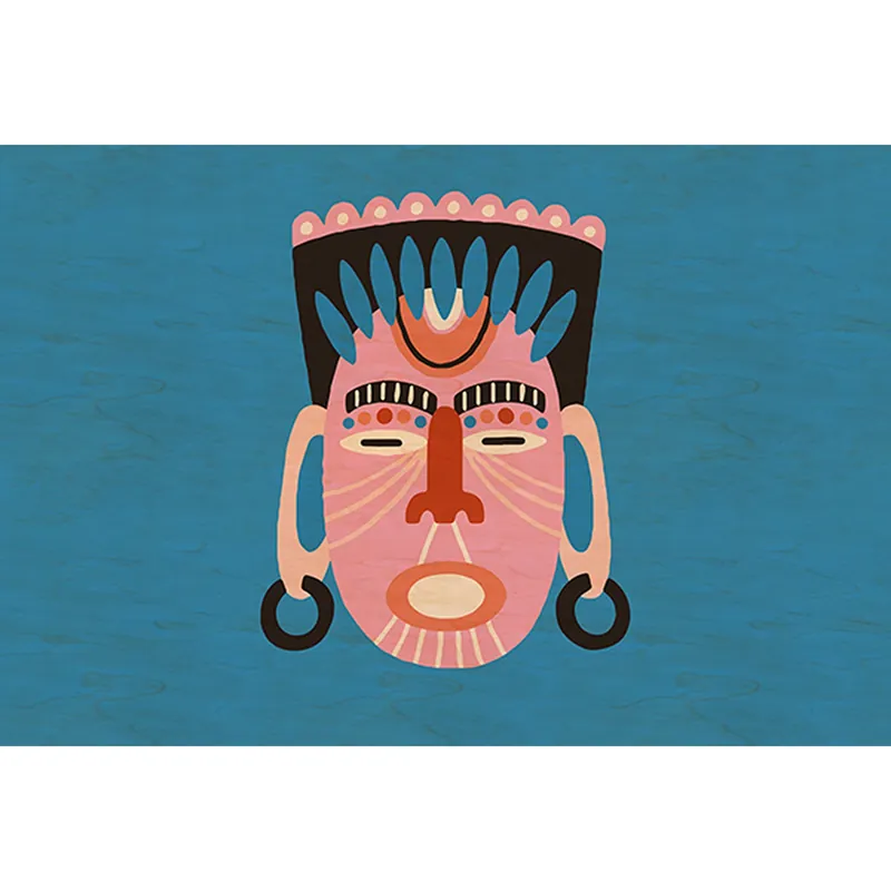 Tadessi Fototapete Abstrakt M1-No.61165 Digitaldruck Tapete Blau Rosa - Modern Orientalisch Mega-Angebot