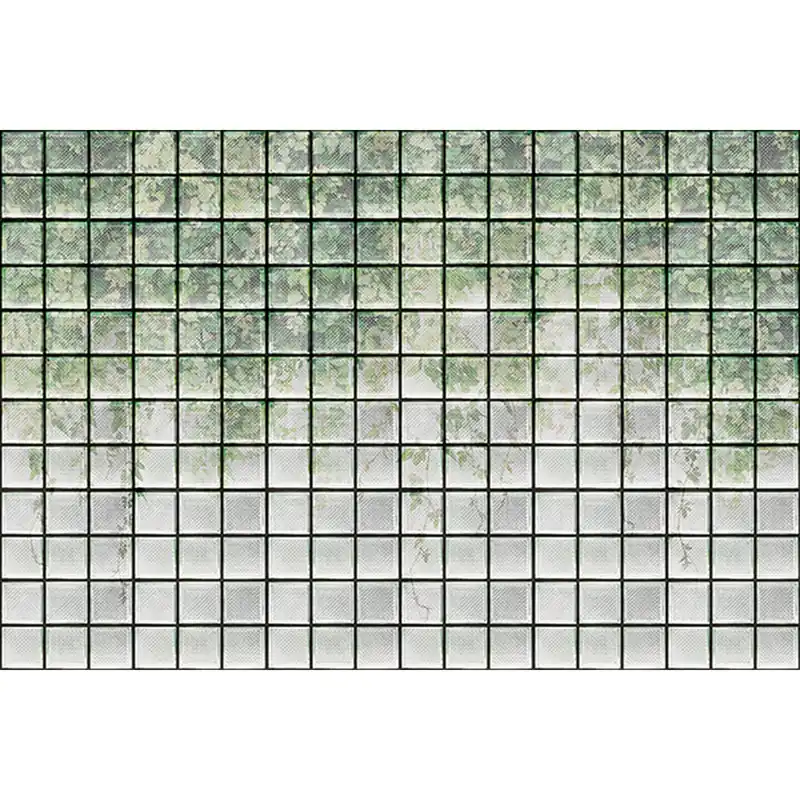 Tadessi Fototapete Fensterblick M1-No.61199 Digitaldruck Tapete Grün Weiß - Palmen Natur Heißes Angebot