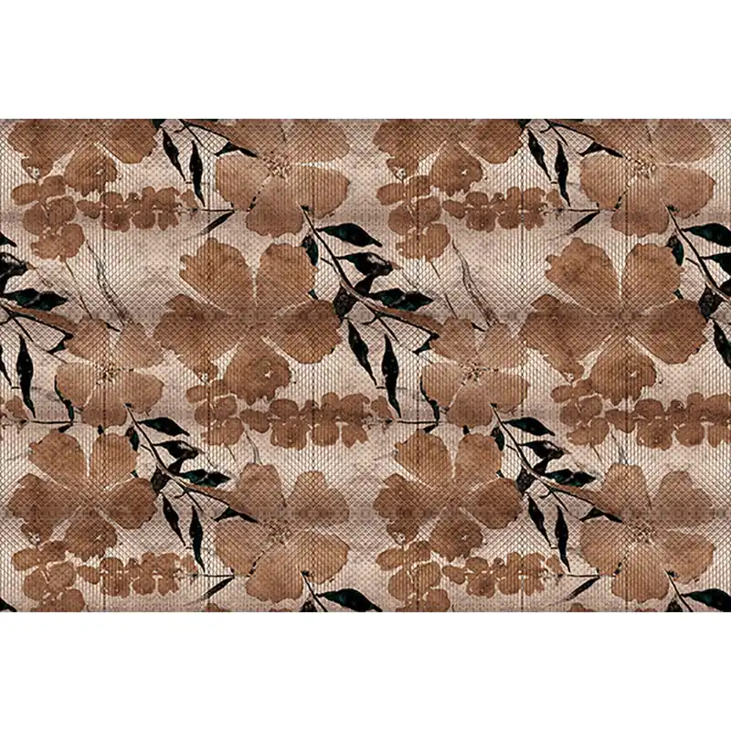 Preiswert Tadessi Fototapete Blumen M1-No.61425 Digitaldruck Tapete Beige Braun - Floral