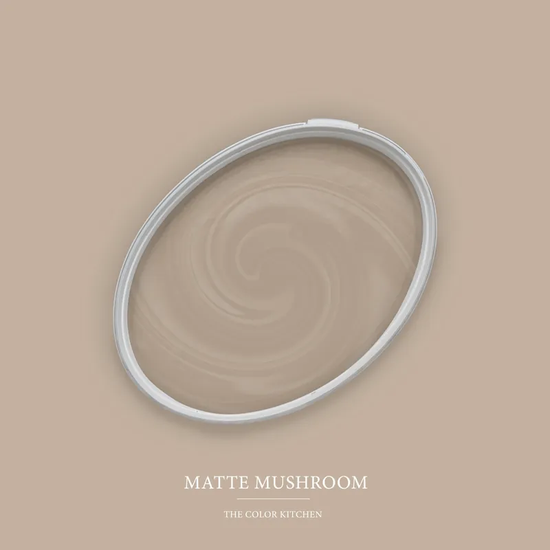 Abverkauf Wandfarbe Beige matt | The Color Kitchen Matte Mushroom | Exklusive Innendispersion Hohe Deckkraft