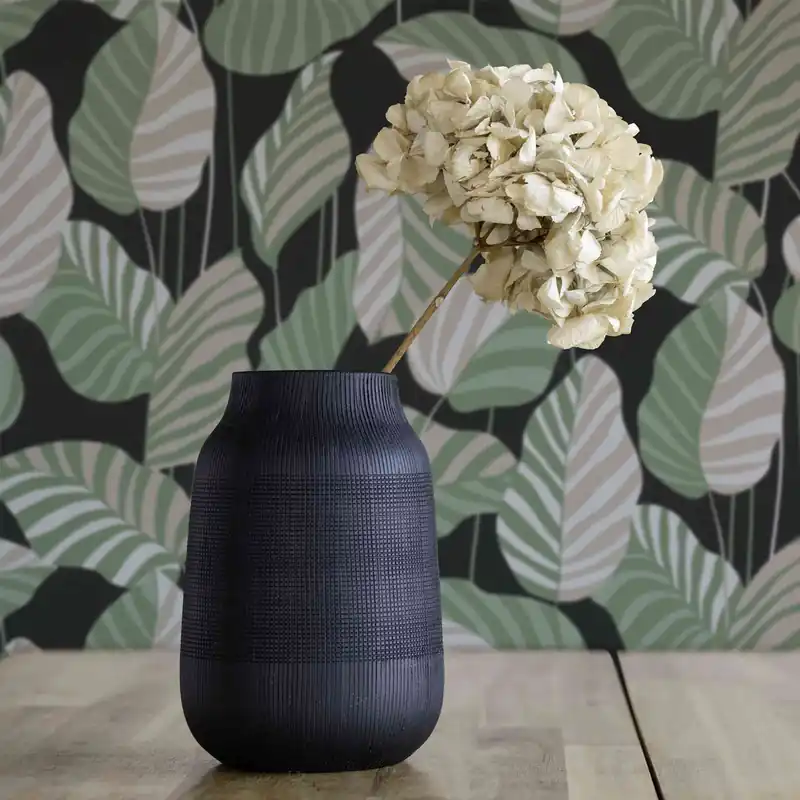 Online Kaufen Tapete Carlos Blumen M1-No.4254 Vlies Schwarz Grün Floral Tadessi 10.05 x 0.53 m