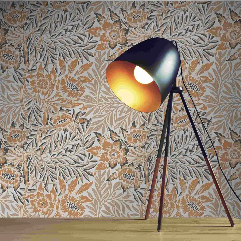Tapete Lenni Blumen M1-No.4138 Vlies orange Beige Blumen Tadessi 10.05 x 0.53 m Solange Der Vorrat Reicht