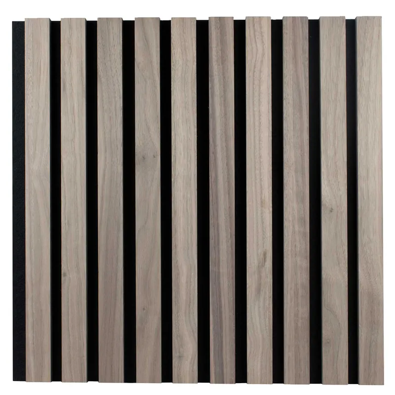PROVISTON Akustik Wandpaneel 400 x 400 x 21 mm | Walnuss MDF Akustik 3D Paneele Aktuell