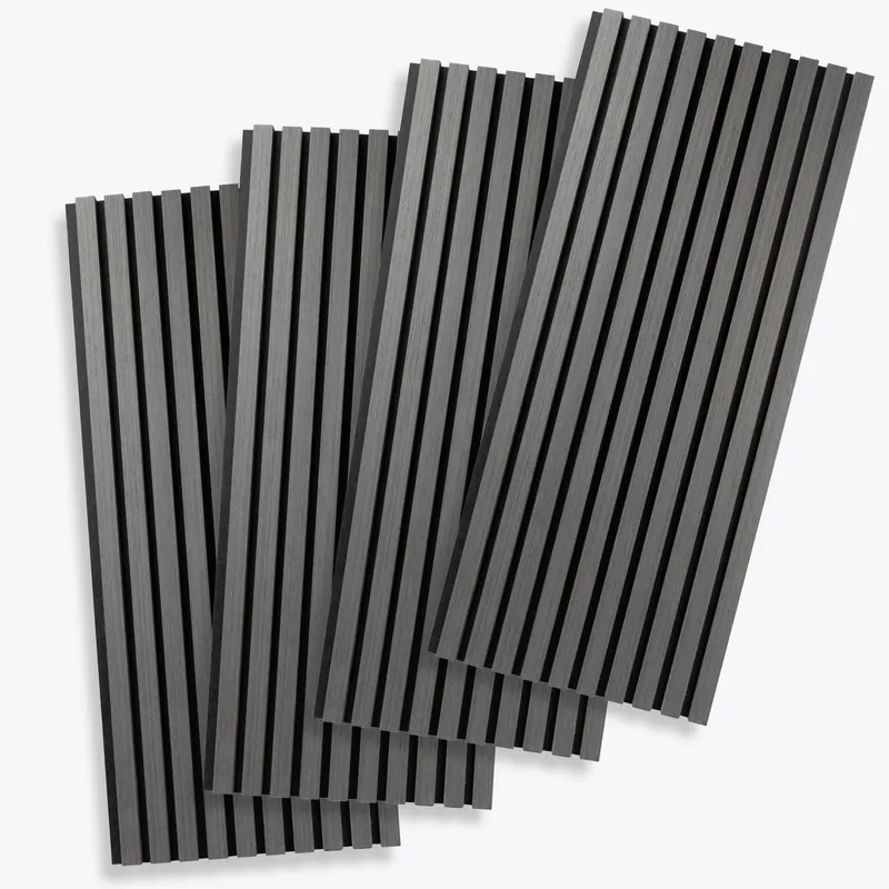 Sale PROVISTON Akustik Paneel 4er SET 1200 x 600 x 21 mm Eiche dunkel Akustik Wandpaneele MDF Furniert